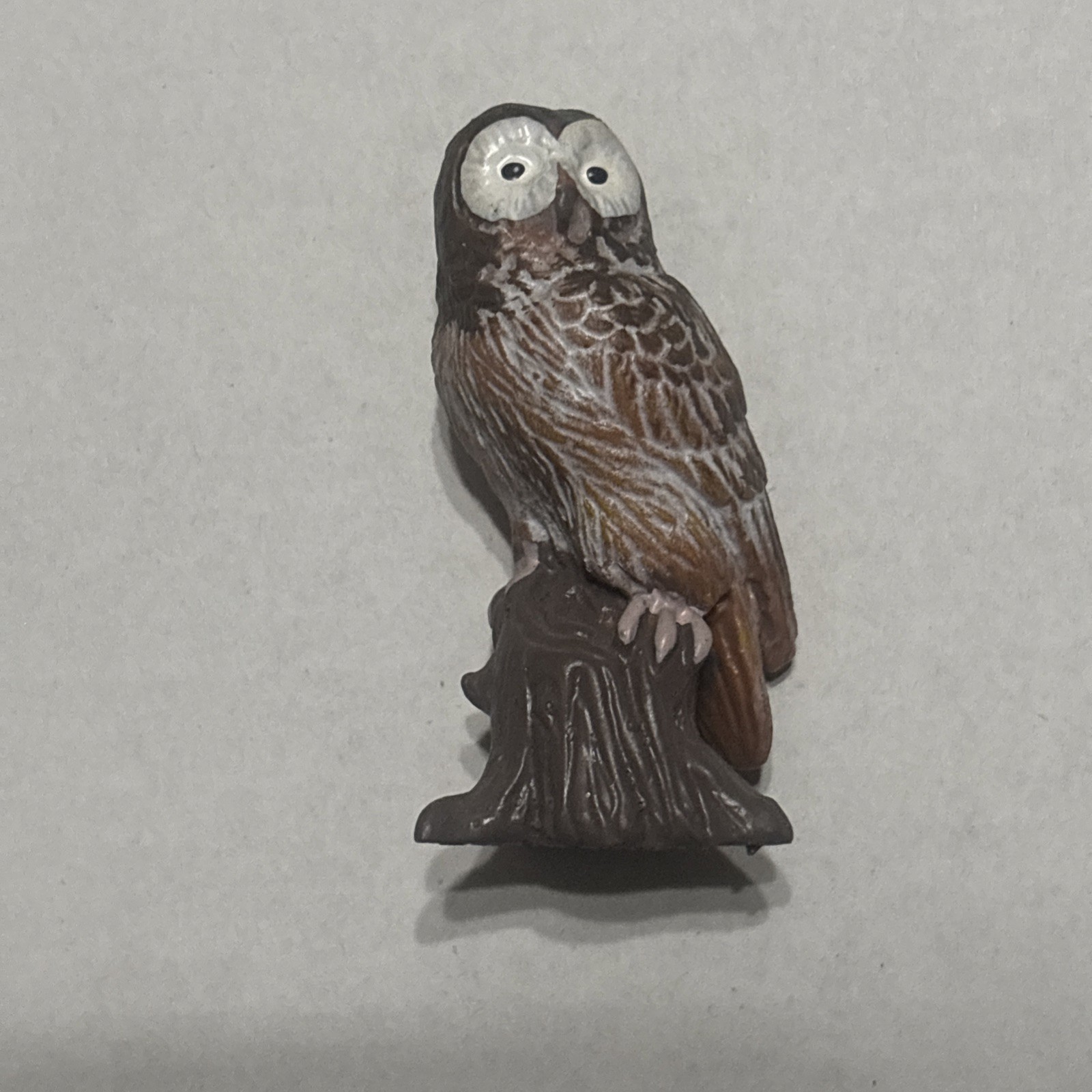 Vintage Schleich Tawny Owl Toy Figure 1998 Germany. 2” Handpainted Figurine