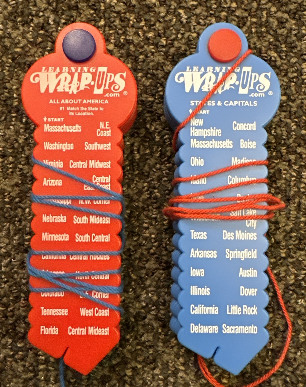 2 Learning Wrap-Ups Basic America States Capitals – Self Correcting Homeschool