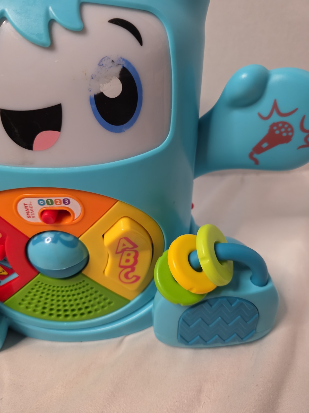 Fisher Price Rockit and Glow Interactive Learning Robot Smart Stages Toy Teal