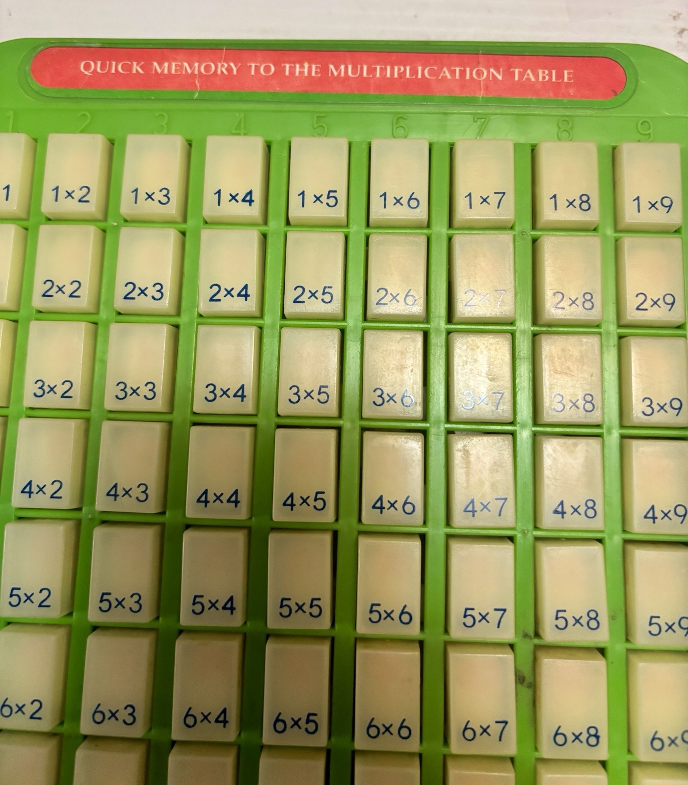 Vintage Touch & Tell Multiplication Table Push Button To See Answer VGC Rare HTF