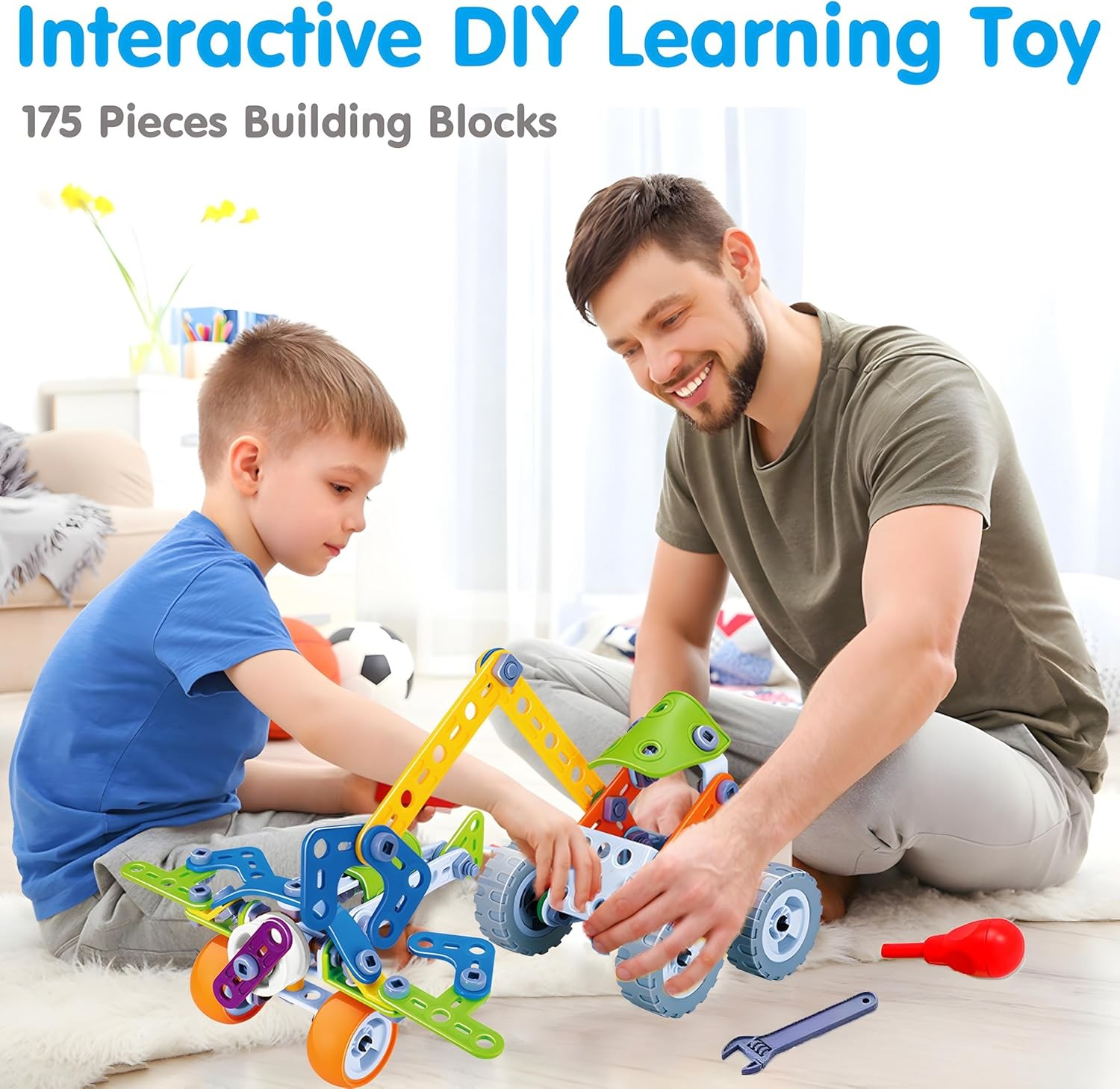 STEM Toys for Kids 4–8 175PCS Building Kit Educational Gift Construction Set
