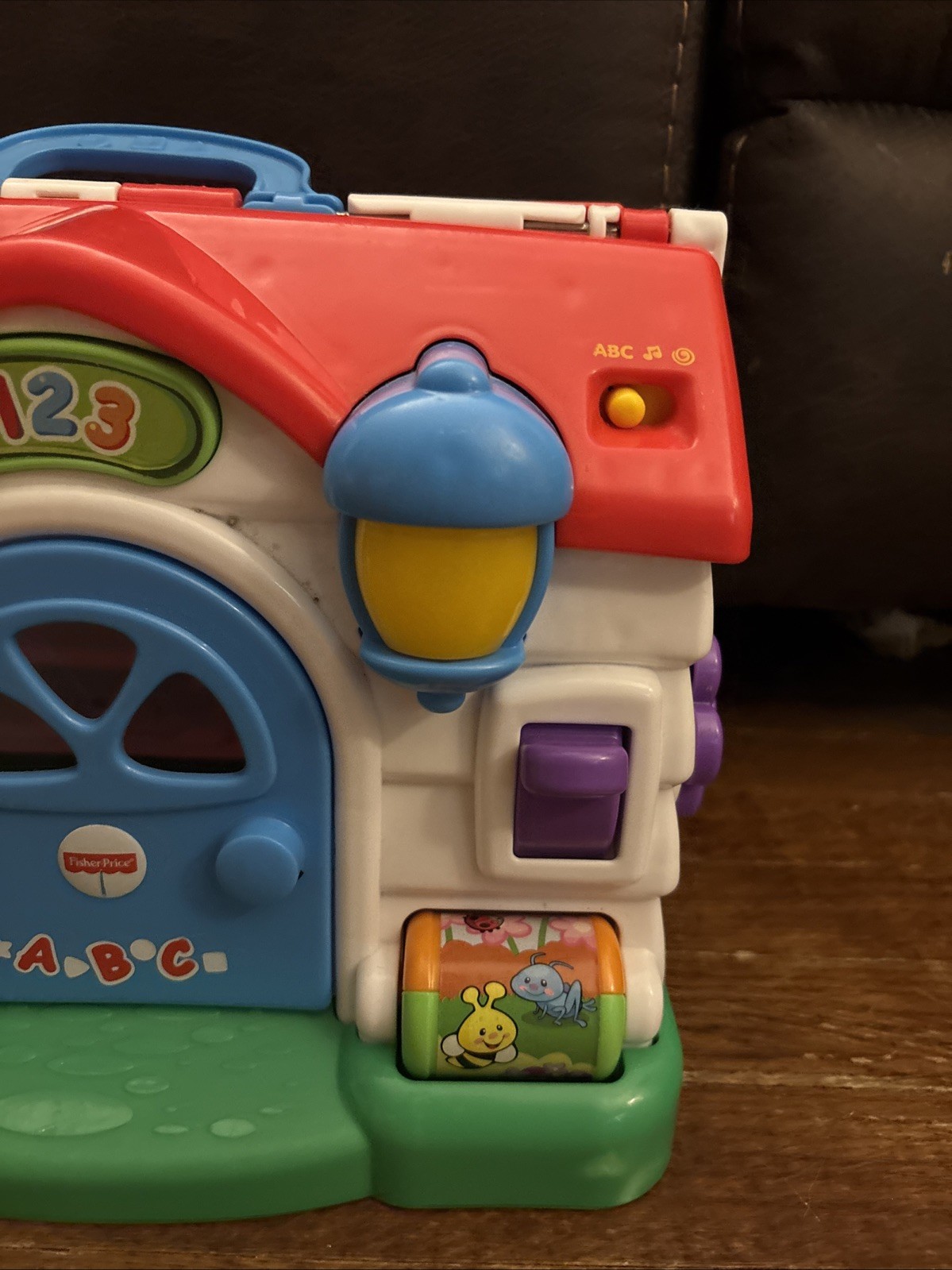 Fisher Price ABC 123 Musical Sound School House Interactive Learning Toy WORKS