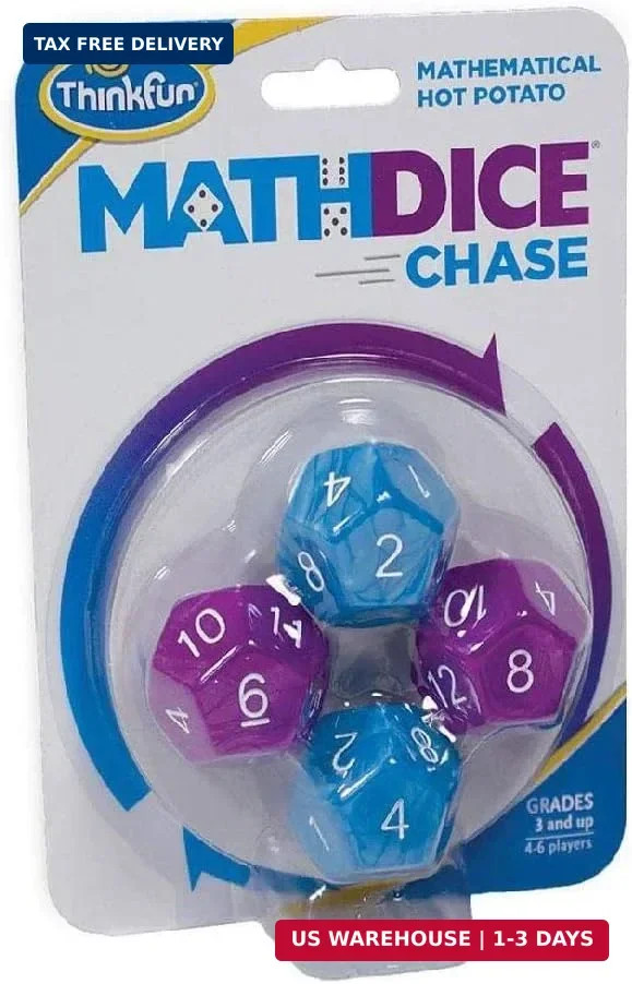 ThinkFun Math Dice Chase – The Fun Game of Mathematical Hot Potato, Invented by
