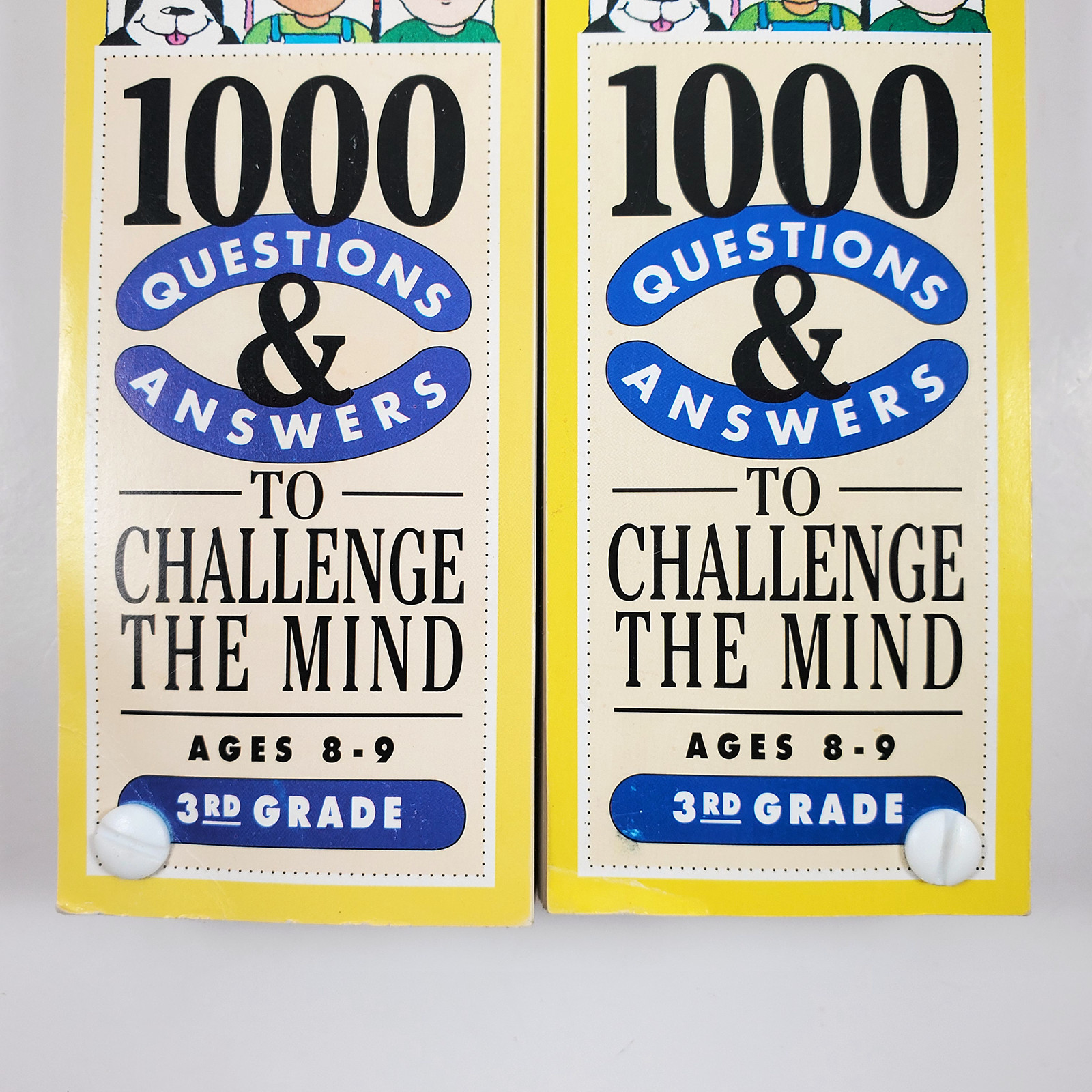 Vintage Brain Quest 1000 Questions & Answers Deck One & Two Ages 8-9 3rd Grade