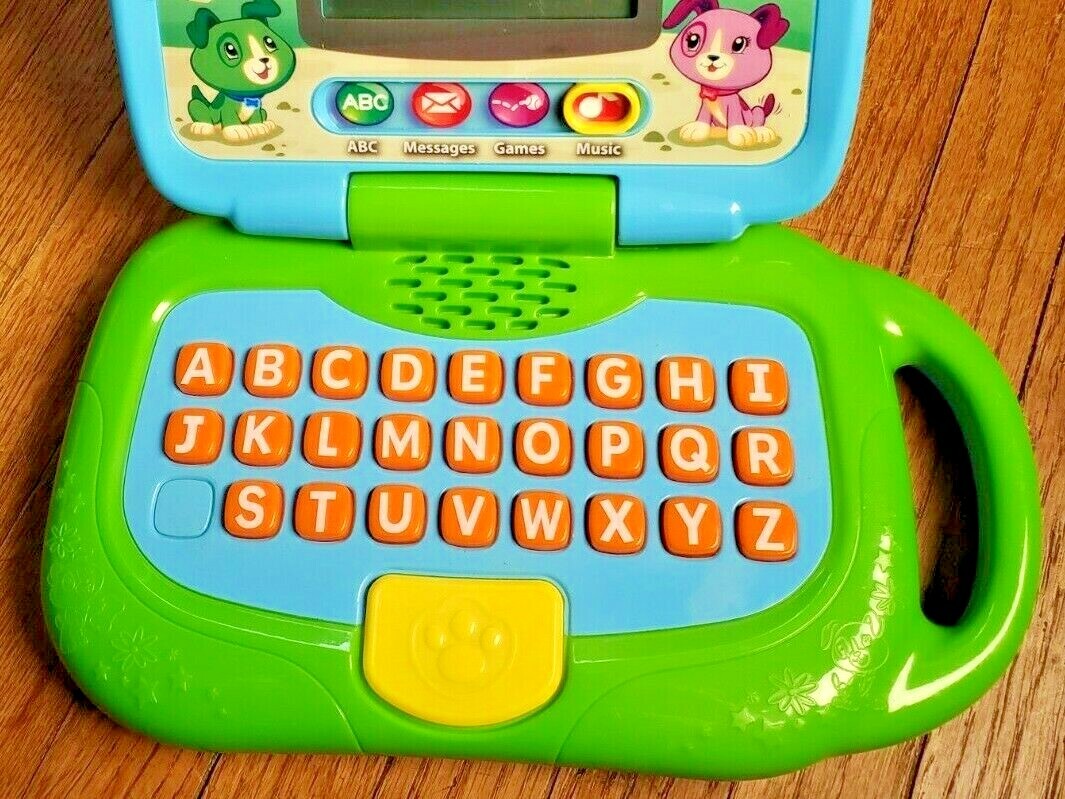 LEAPFROG “My Own Leaptop Laptop” Toddler Learning Toy + Batteries *WORKS*