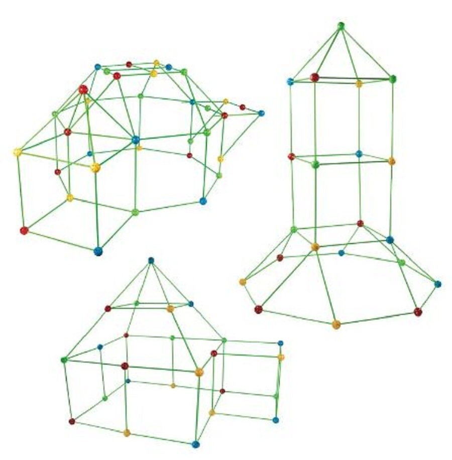 Fort Building kit for Kids 89 Pieces Builder Gift Kid Construction Toys & tent ✔