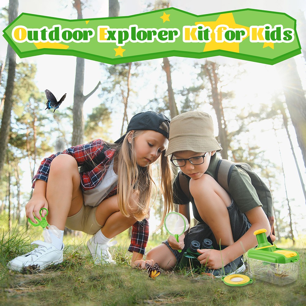 Bug Catcher Kit for Kids – Bug Catching Kit with Butterfly Net Critter Keeper
