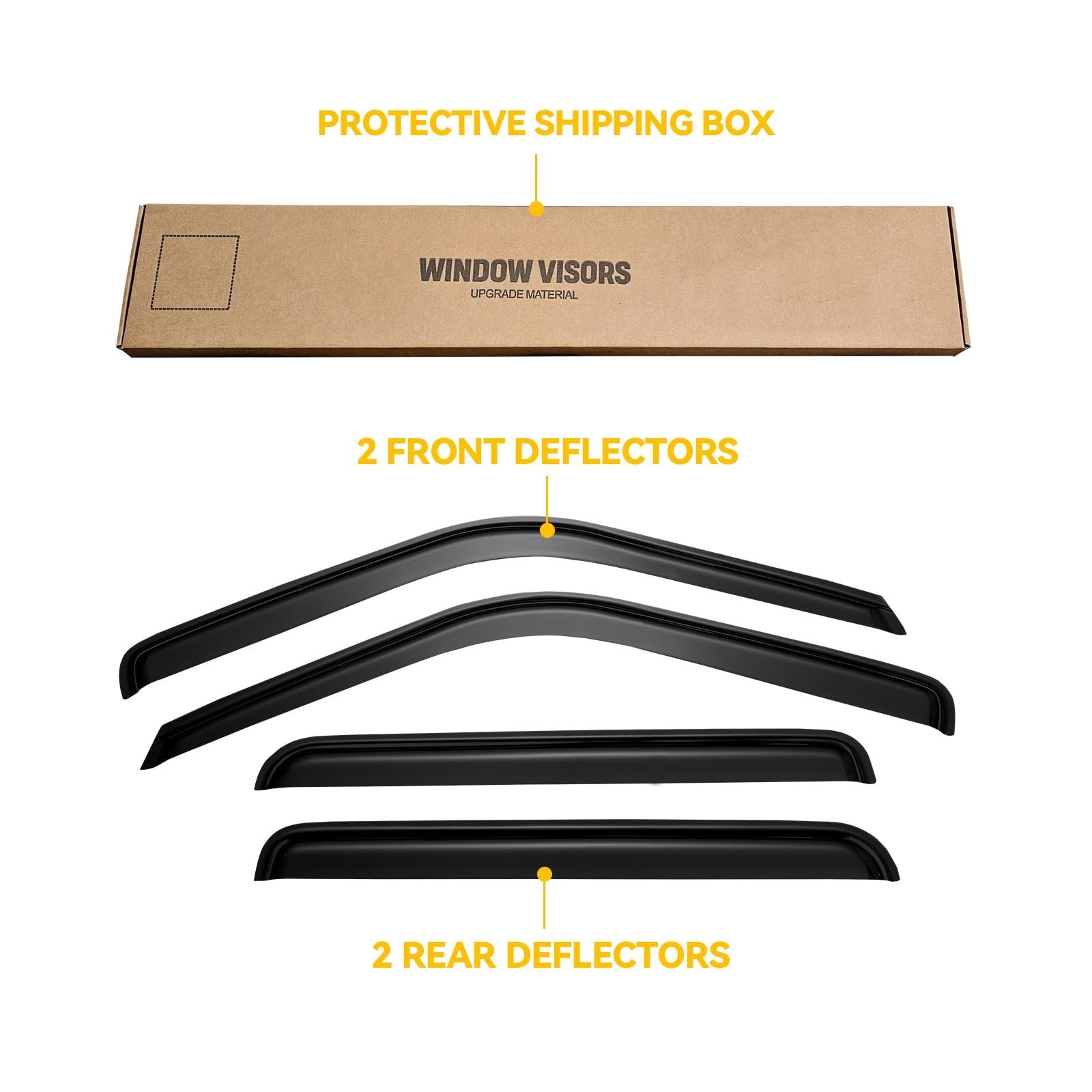 Window Visors for 1995-2000 Tahoe/Yukon, 1992-1999 Suburban, Chevy/GMC C/K 15…