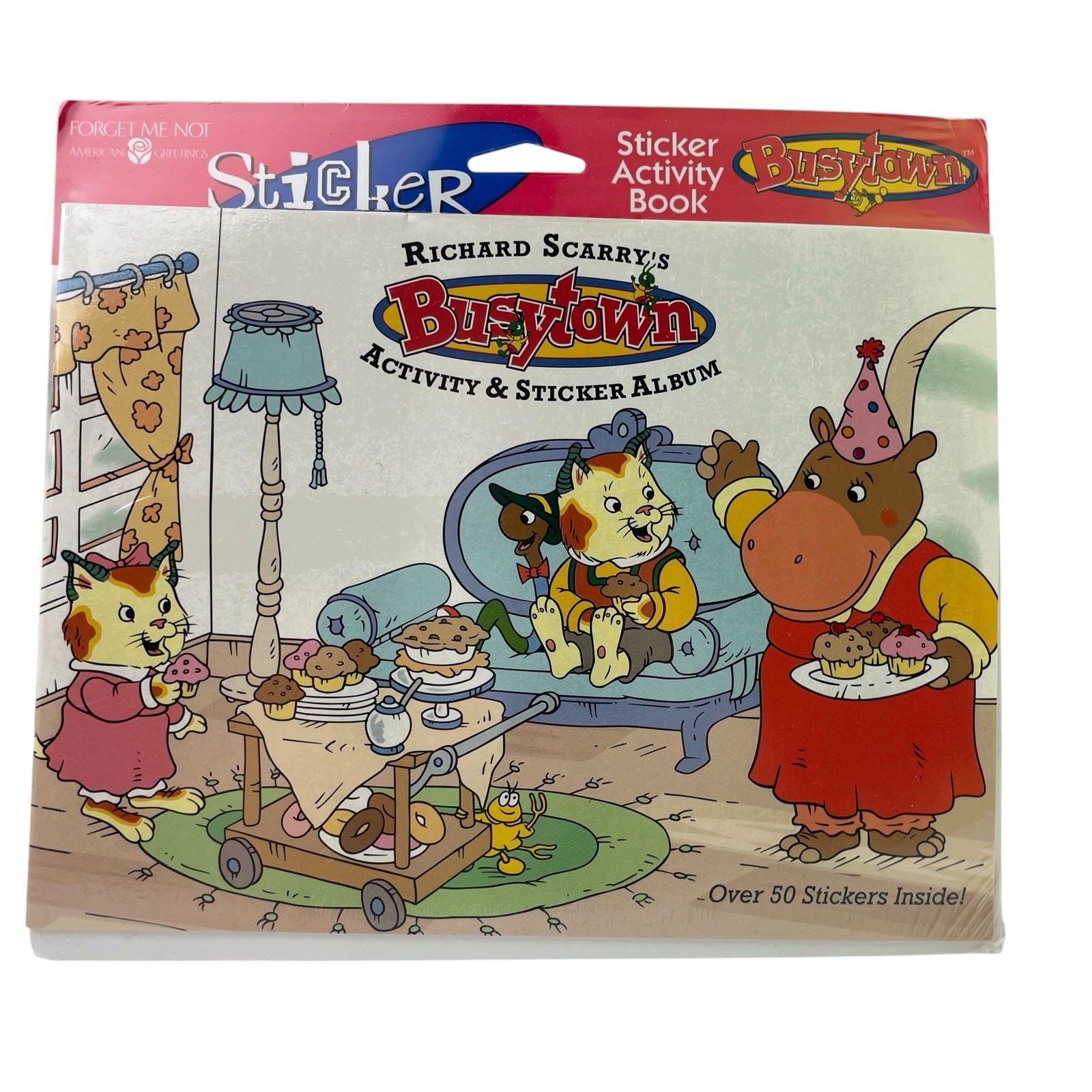 Richard Scarry’s Activity and Sticker Album Book 50+ Stickers for Children