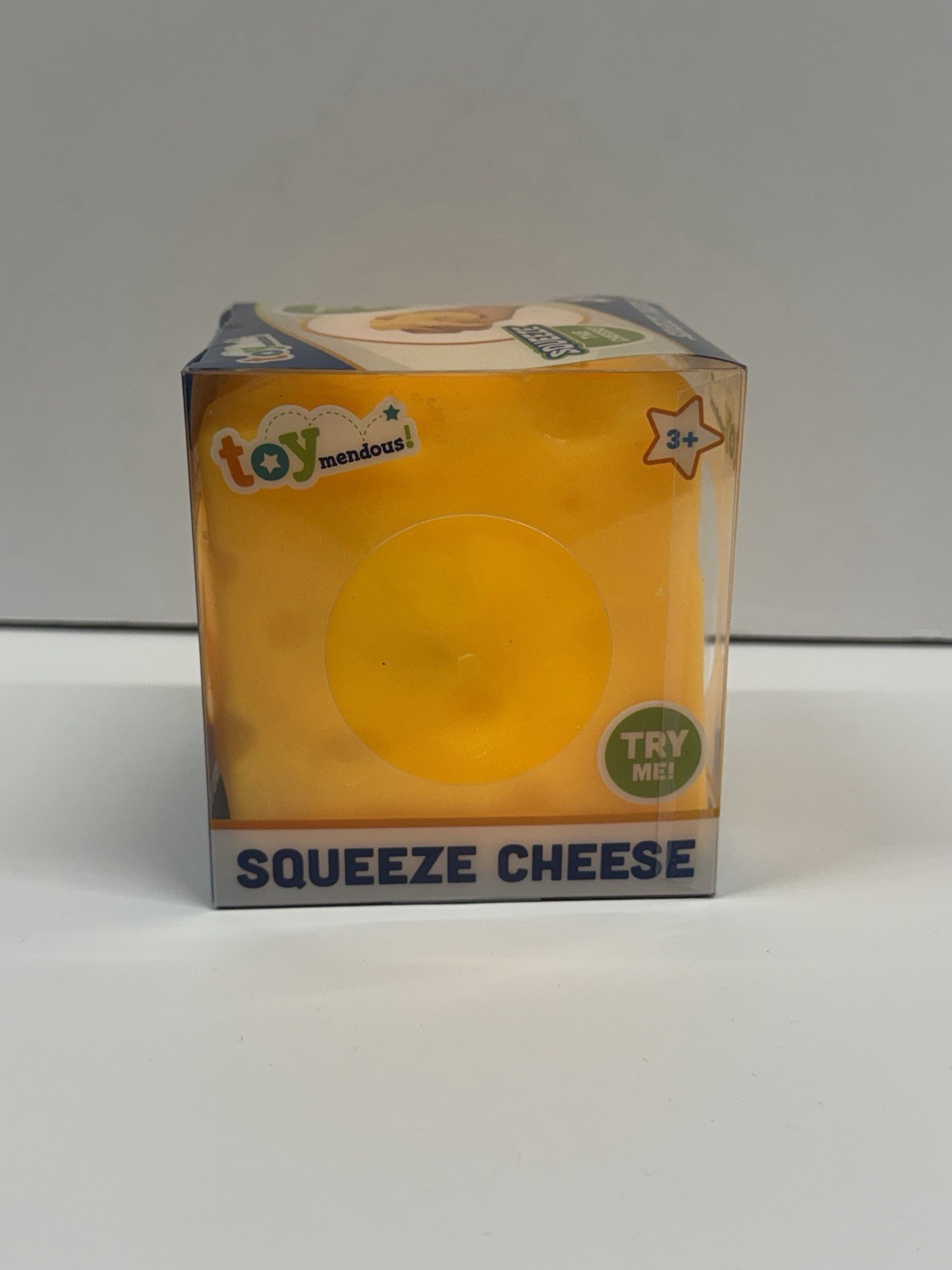 🧀 Squeeze Cheese Large Squishy Toy Toymendous – New in Box US Seller Fast Ship