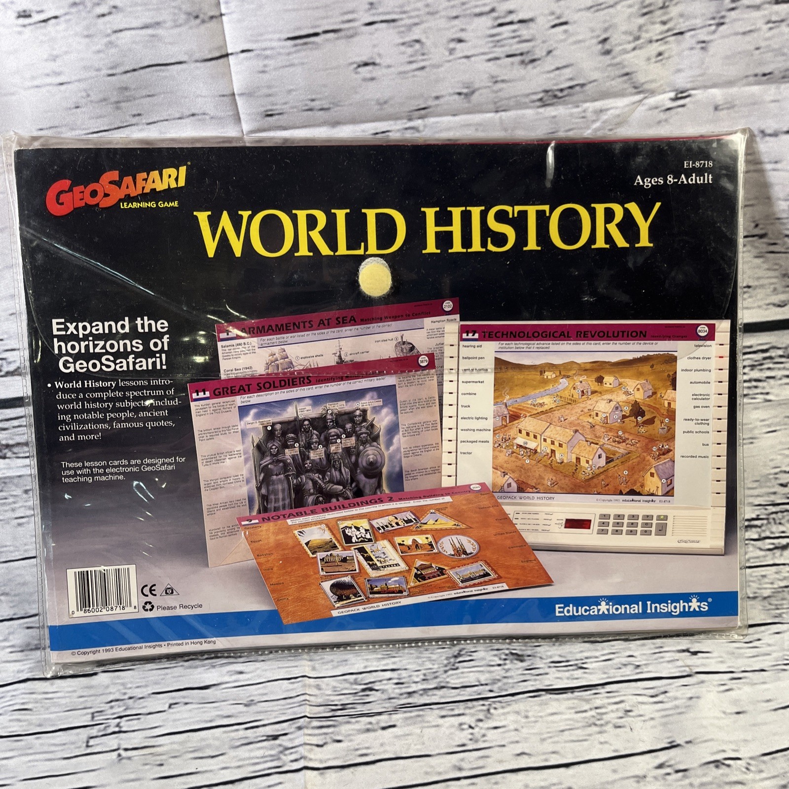 GeoSafari WORLD HISTORY EI-8718 Very Good Condition