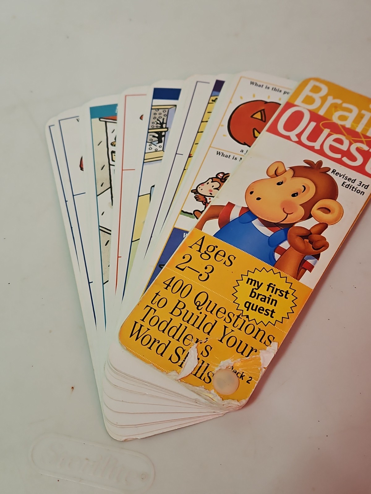 Lot of 3 Brain Quest Smart Quiz Cards Mixed Ages 2to3 To Kindergarten