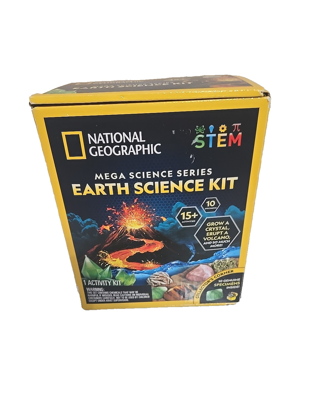 Nat Geo Mega Science Kit Crystals Volcano Gems Geology STEM Kids Educational NIB