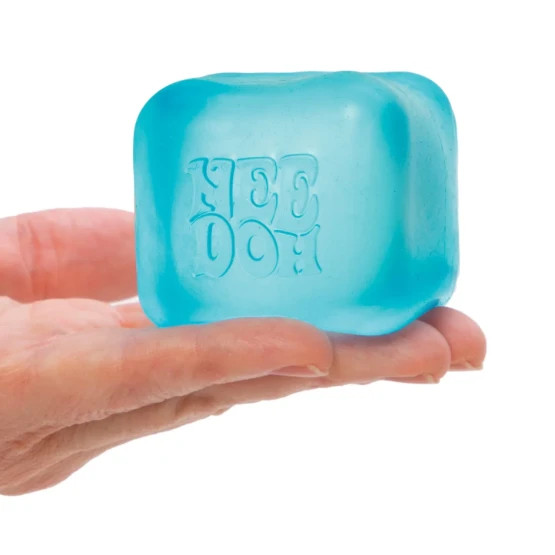 Schylling NeeDoh Nice Cube BLUE Sensory Squeeze Toy with Super Solid Squish