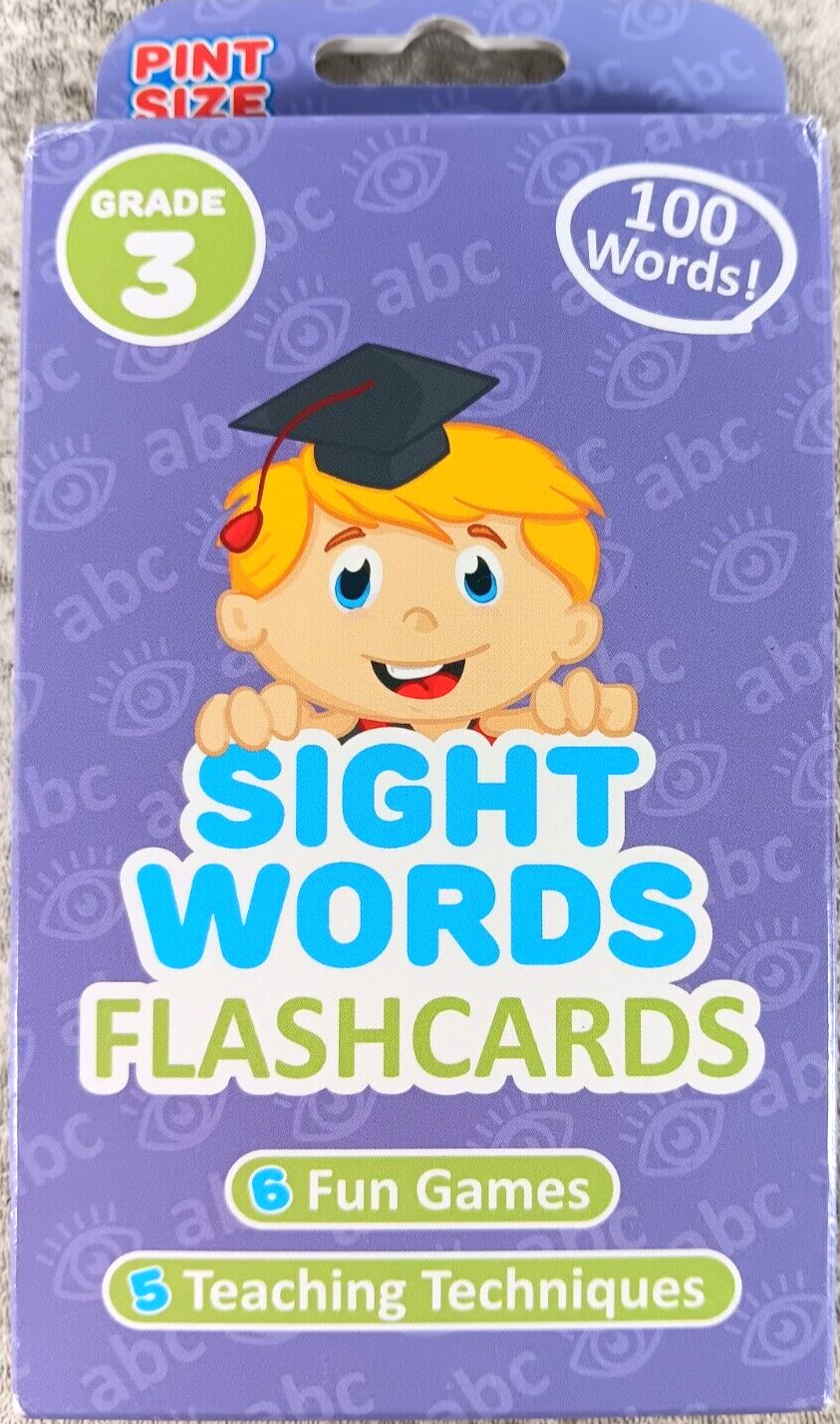 Sight Words Flashcards Grade 3 Pint Size 100 Words Fun Games Teaching Techniques