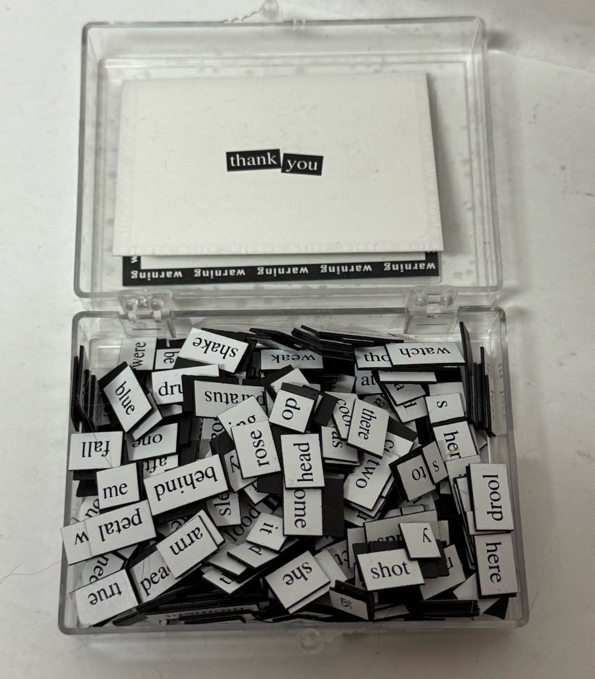 VTG 1993 Magnetic Poetry Word Phrase Magnet Kit Create Learning Fun Dave Kapell