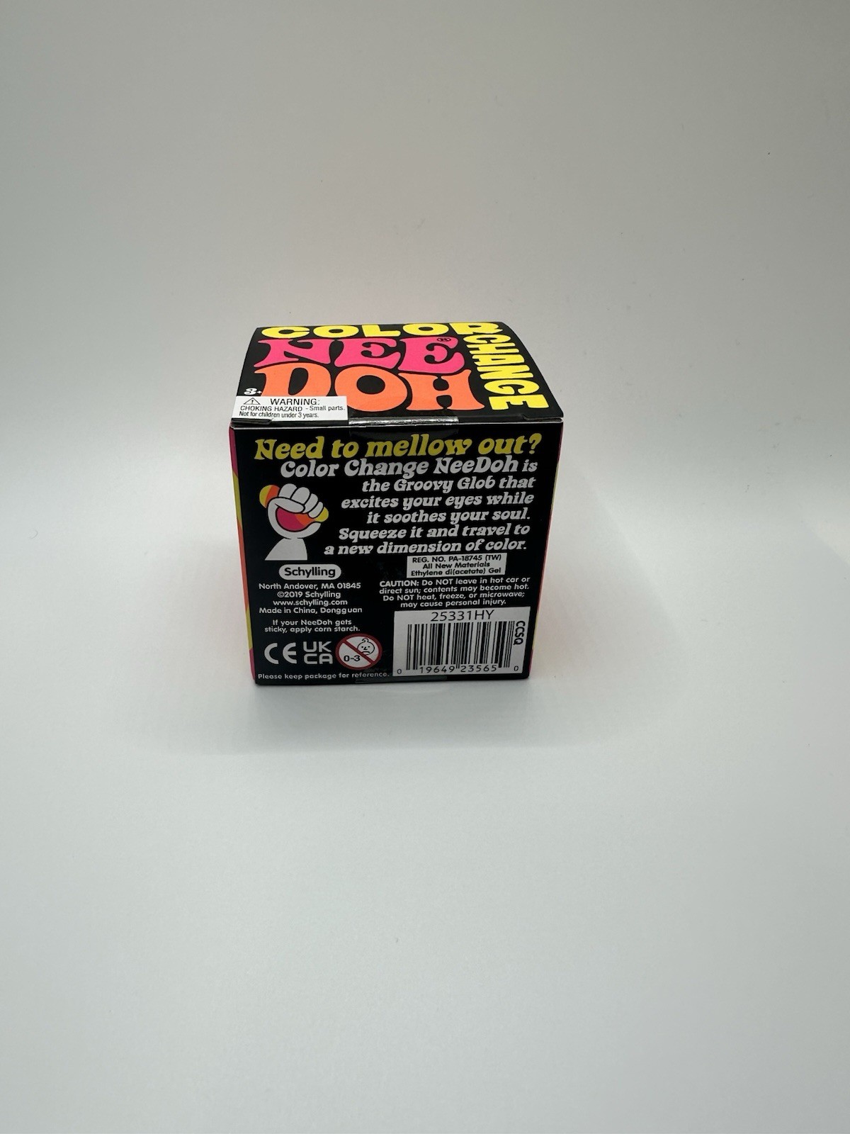Schylling NEEDOH COLOR CHANGING BALL BLUE Squish Squeeze New Sealed