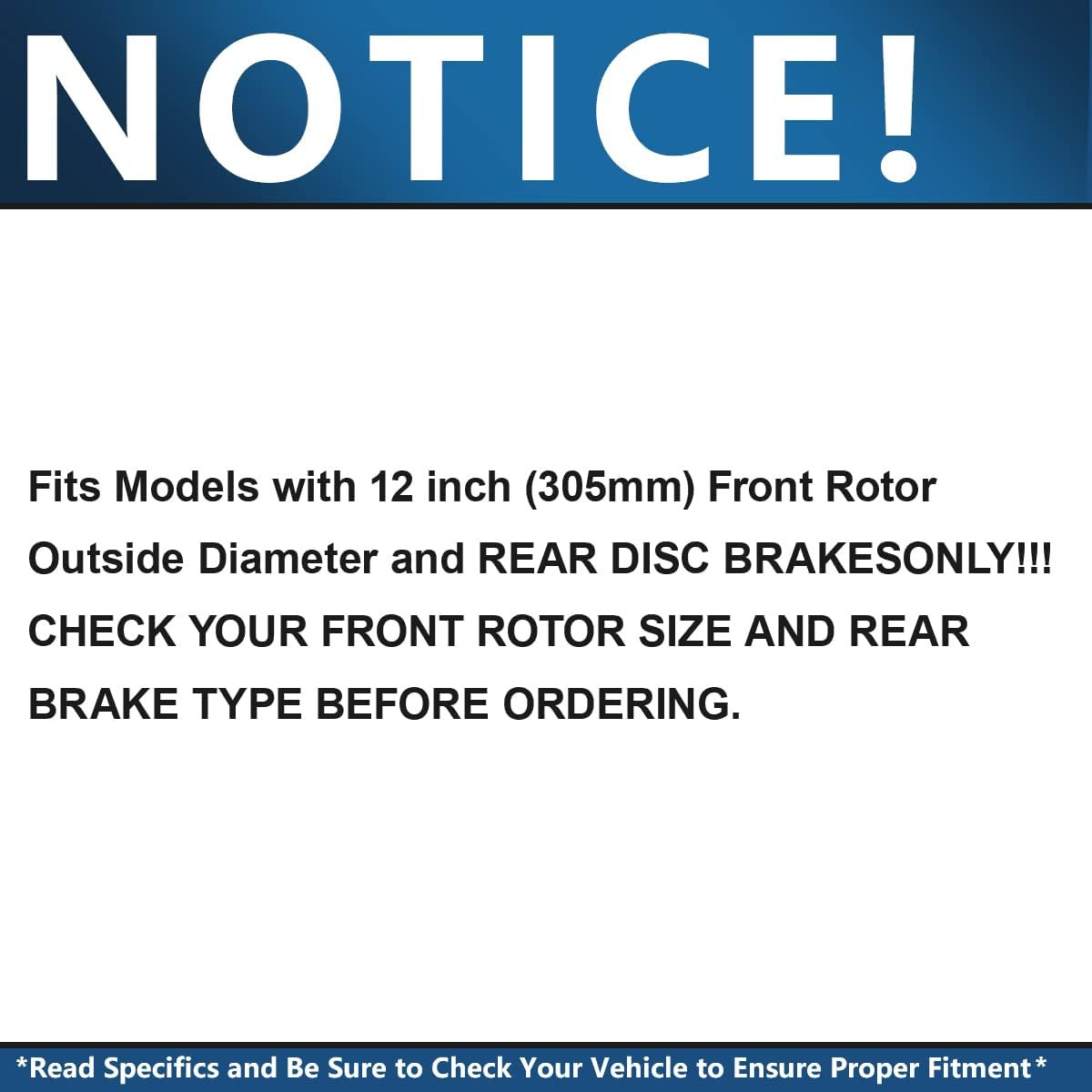 Detroit Axle – Front Brake Kit for Chevrolet GMC Silverado Suburban Sierra Savan