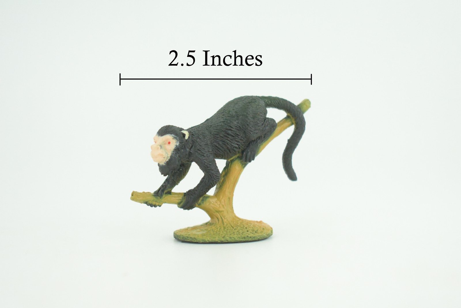 Capuchin Monkey Rubber Toy, Realistic Figure, Gift, 2 1/4 Inches F1774 B129