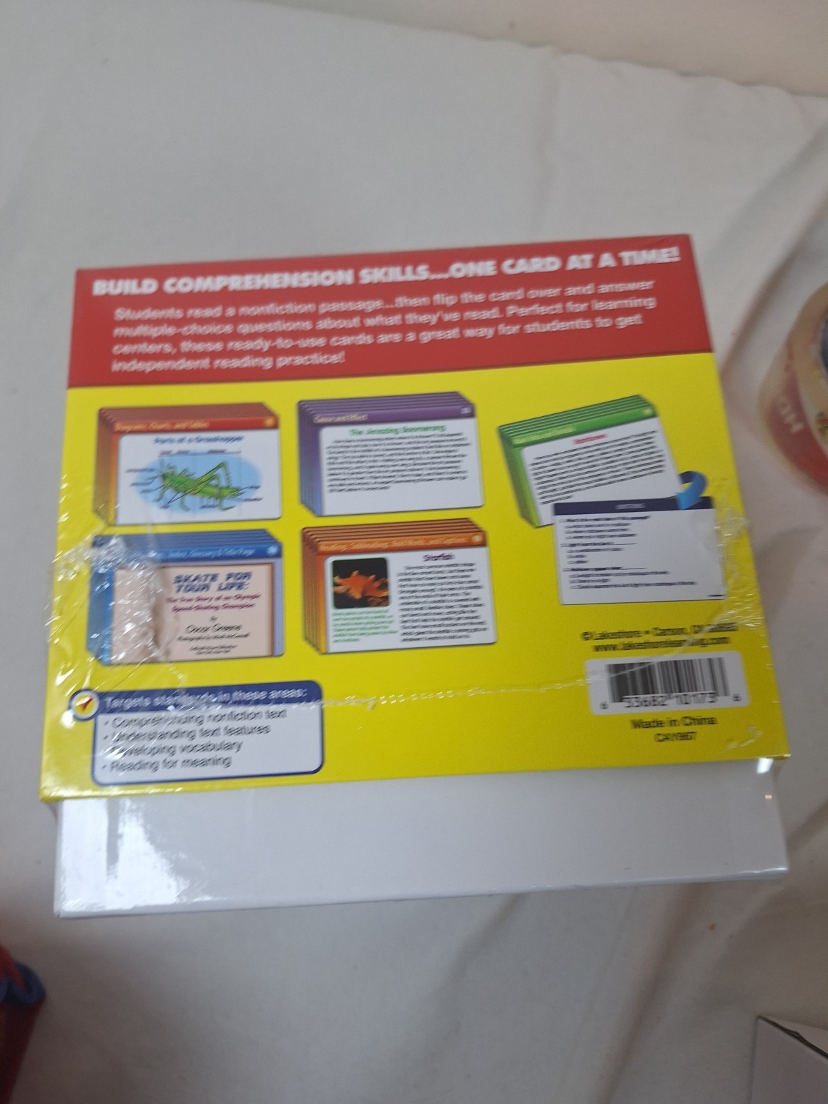 Lakeshore Nonfiction Comprehension Quickie Cards LL862
