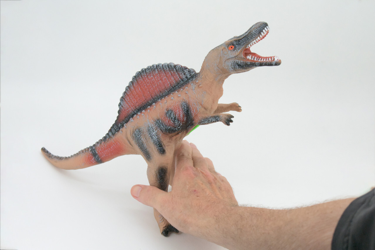 Spinosaurus Toy Sail-back Dinosaur Soft Rubber Model Gift 15 Inches AR01 B300