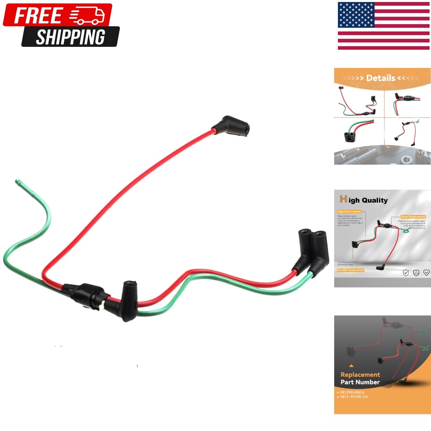 7.3L Turbo Vacuum Harness Line F81Z-9E498-DA Ford F250 F350 1999-2003