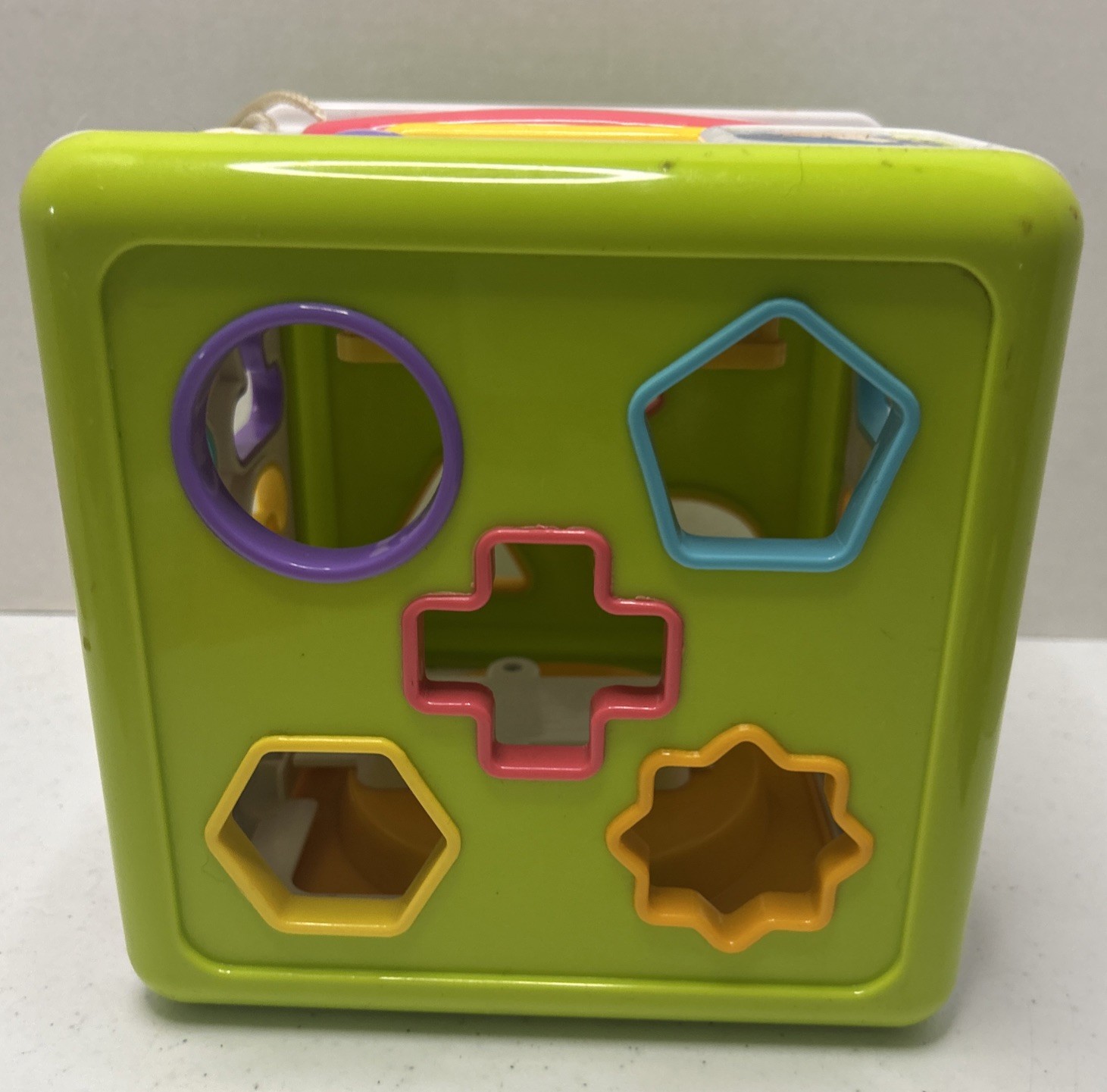Red Box Electronic Activity Cube Shape Sorter Phone Telling Time Toddler Toy
