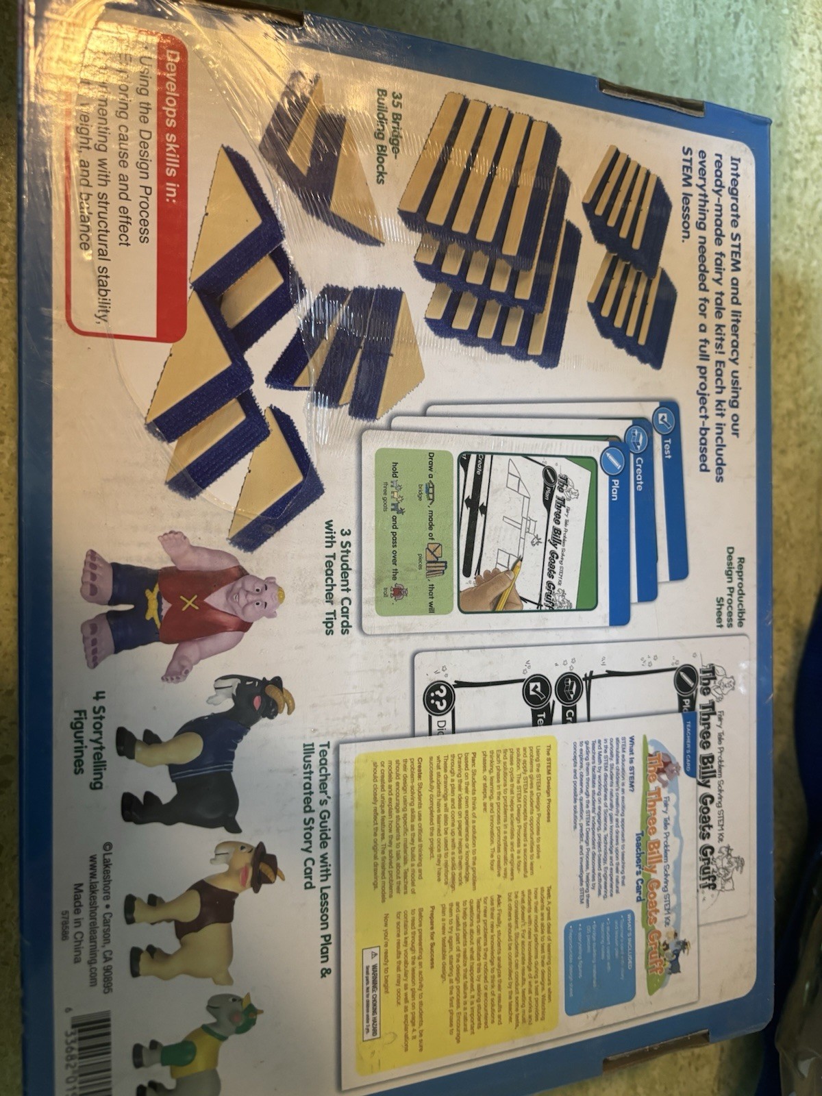 Lakeshore STEM Fairy The Three Billy Goats Gruff Problem Solving Kit NEW