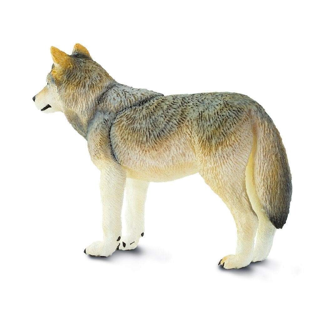 GRAY WOLF Animal Figurine Safari Ltd toy North American Safari Collection