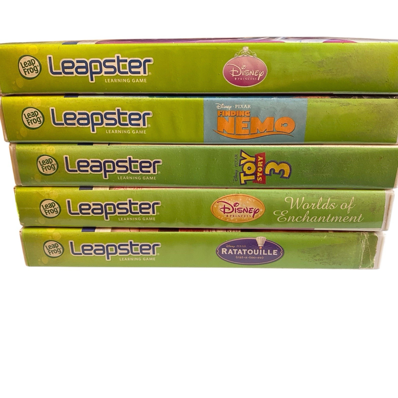 Lot Of 5 LeapFrog Leapster/Leapster 2 Learning Game Cartridges w/Cases & Manuals