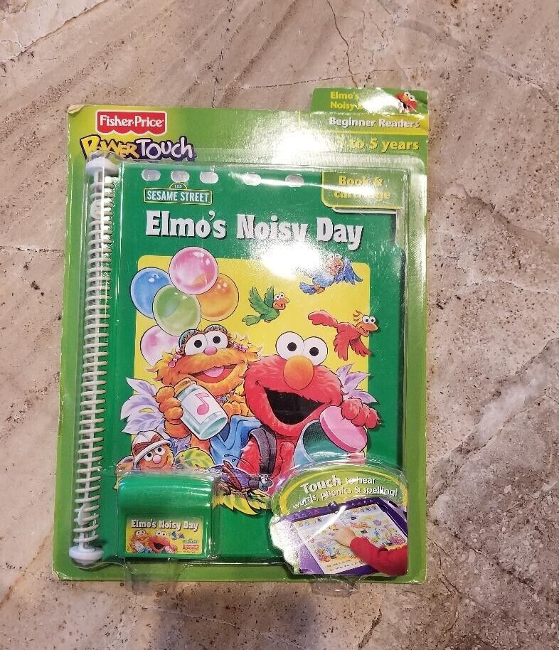 NIP Fisher Price Sesame Street Elmo’s Big Surprise Power Touch Book & Cartridge