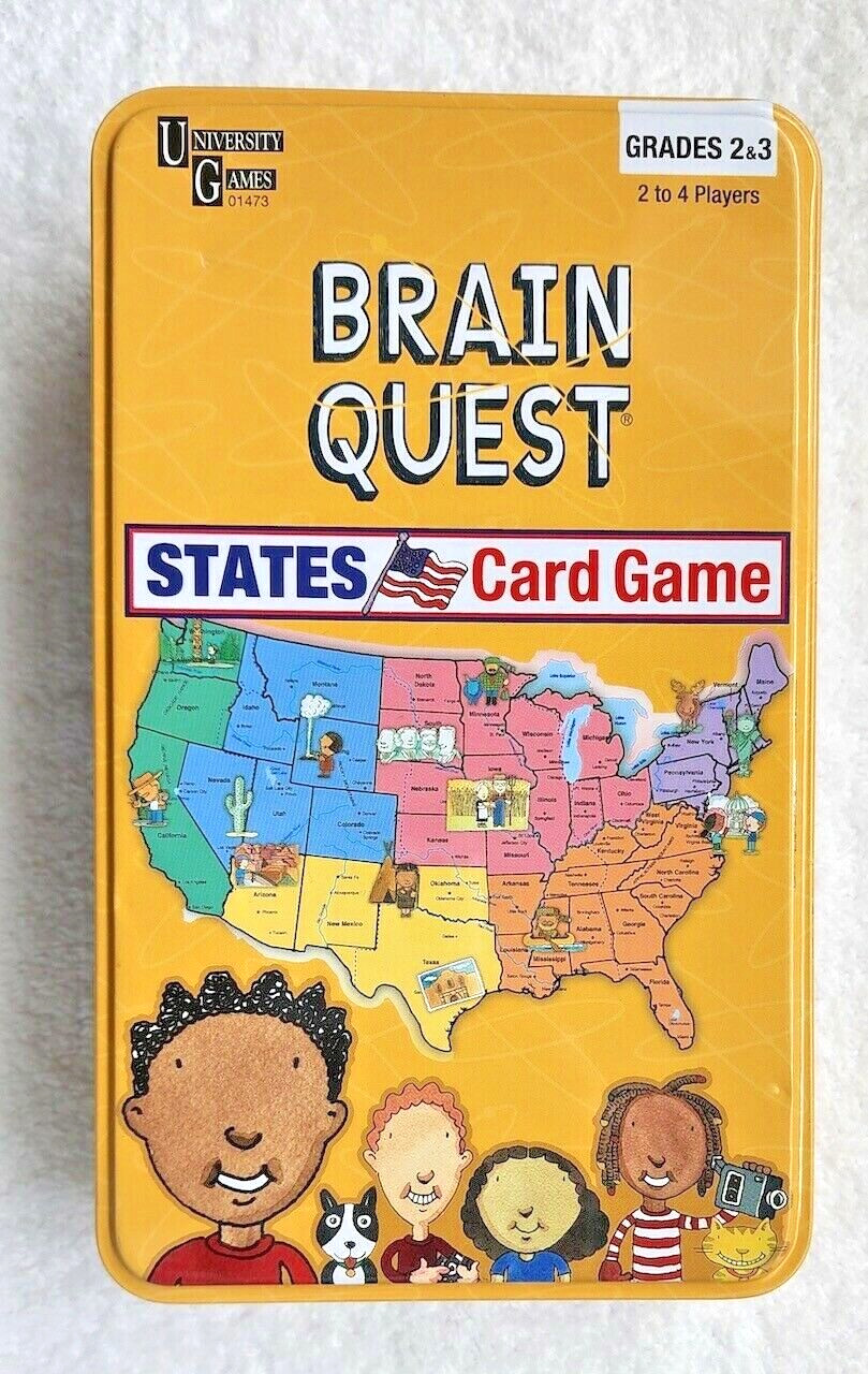 University Games “Brain Quest” States Trivia Card Game Grades 2 & 3 Educational