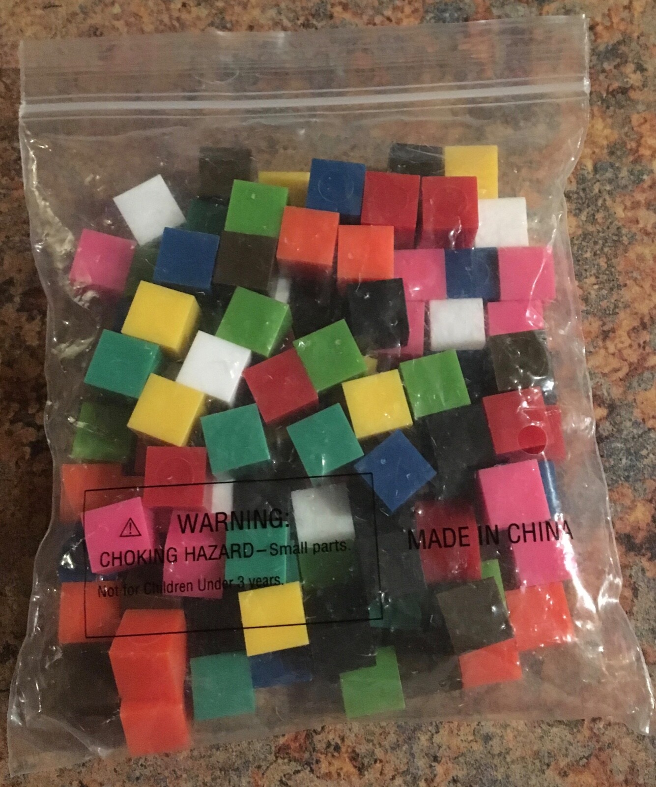 100 pc ETA Cuisenaire Centimeter Cubes Non-Interlocking algebra math homeschool