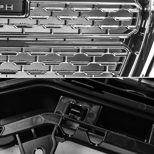 Grille Set 5pcs Compatible with GMC Sierra 1500 AT4/Denali 2019 Chrome 5pcs
