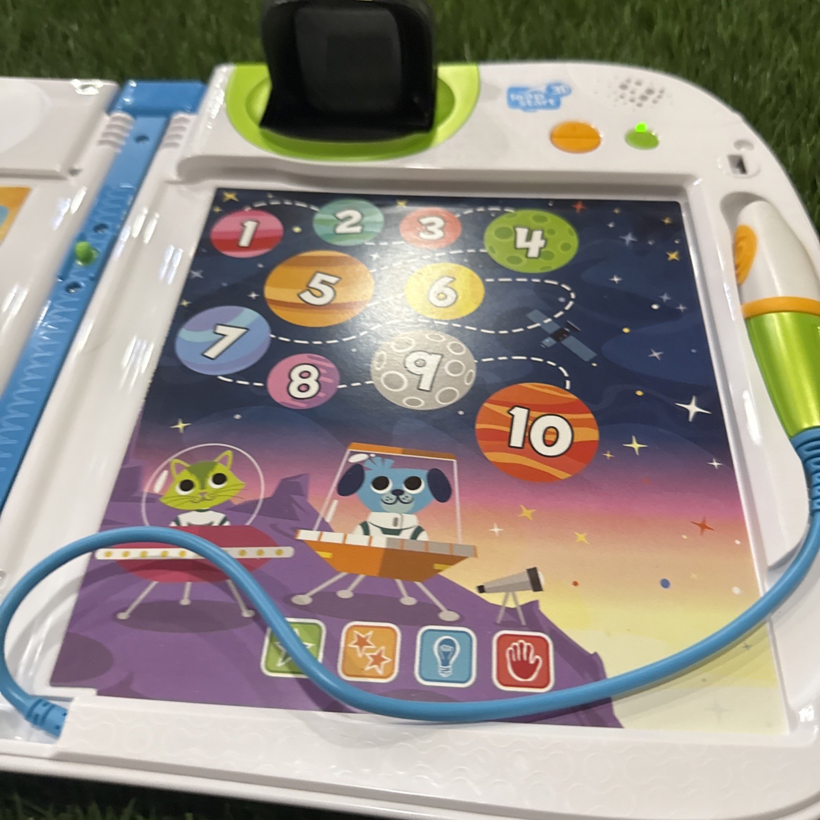 LeapFrog Leap Start 3D Green/Blue/White Learning System | Tested/Reset