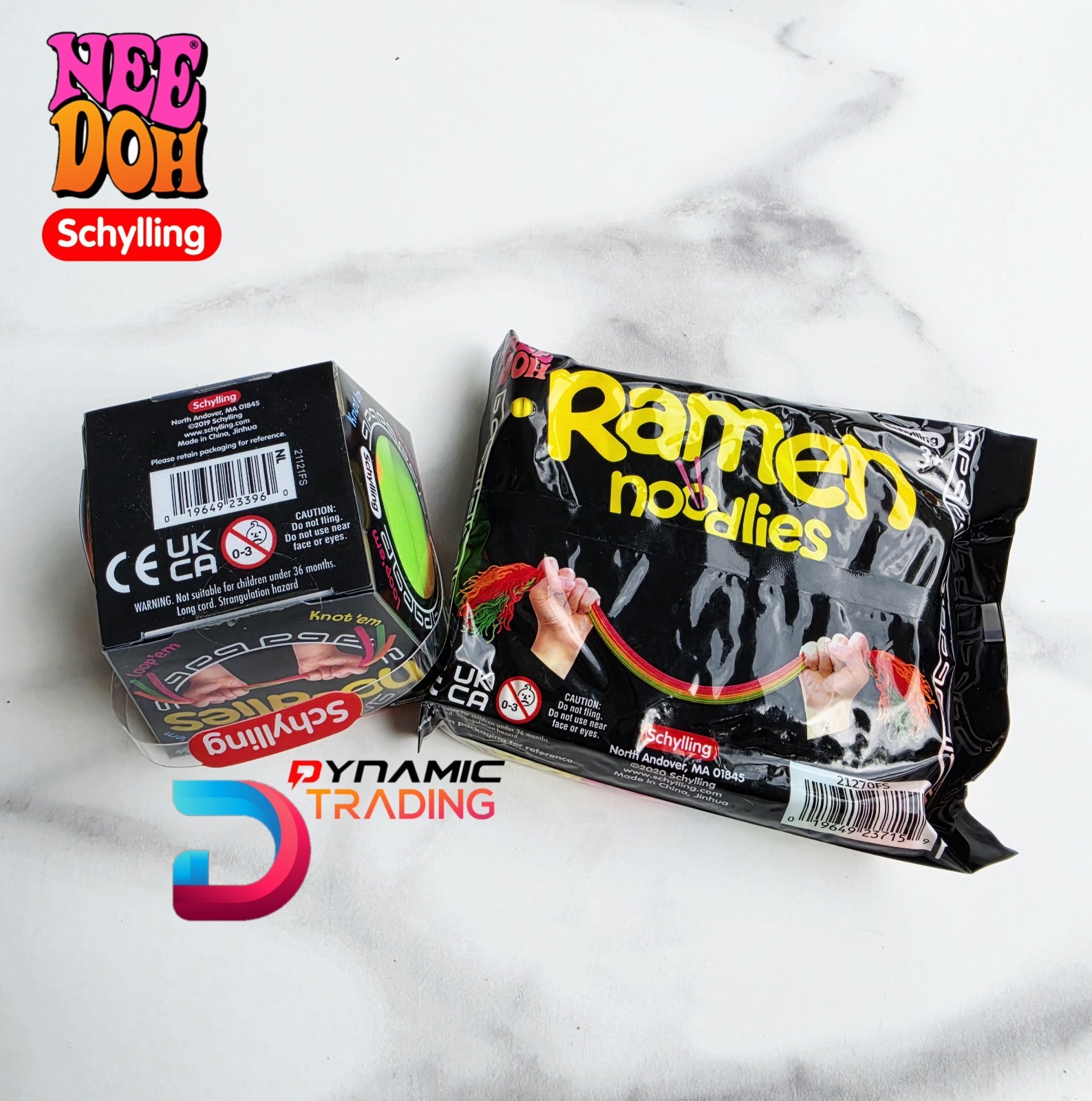 NeeDoh Ramen Noodlies Bundle Set Nee Doh Sensory Fidget Squishy Noodles Toy NEW