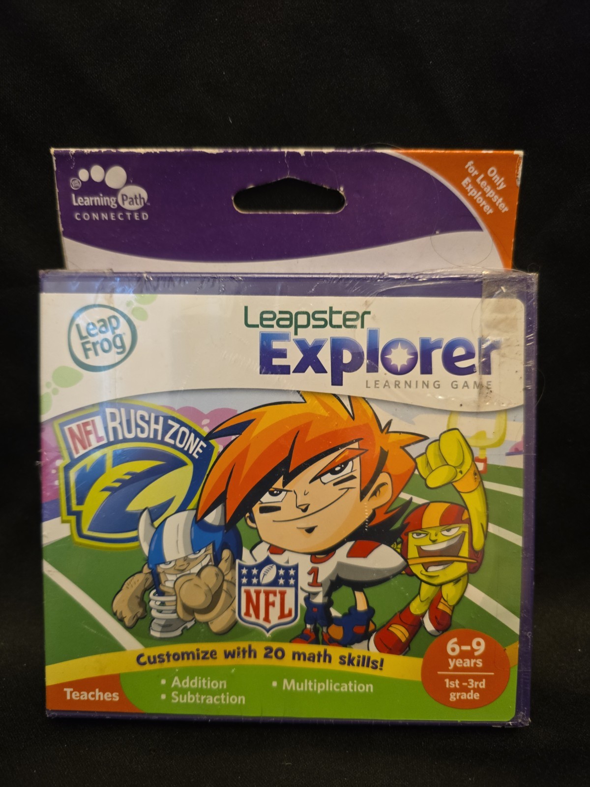 Leapfrog Leapster Explorer NFL Rush Zone Game Cartridge 1st-3rd Grade Ages 6-9
