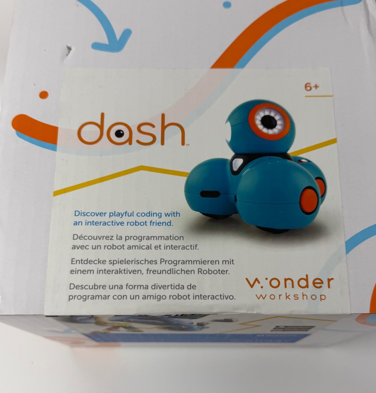 Wonder Workshop Dash Robot Lot W/ Launcher, Gripper and Sketch Accessory Packs