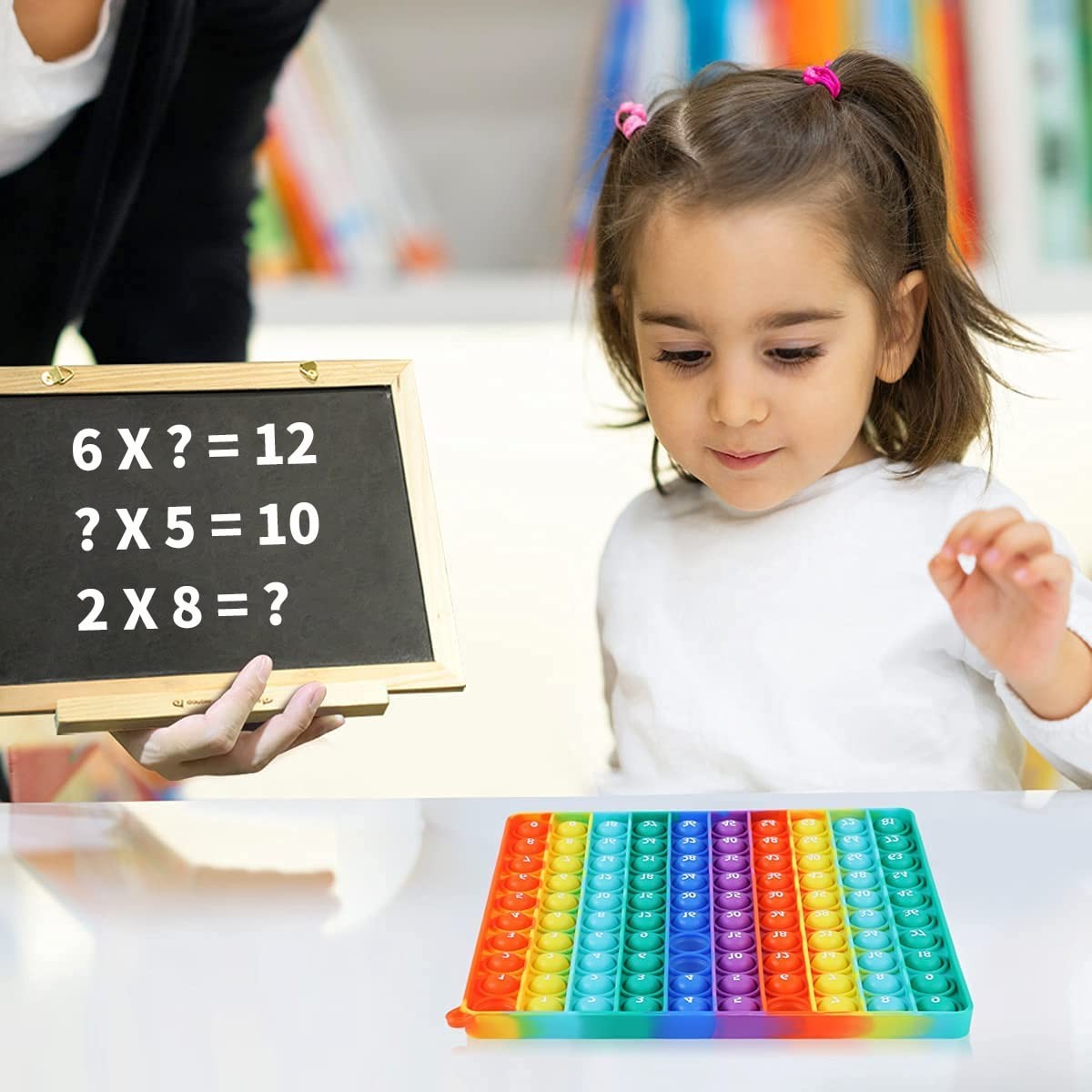 P00p with Numbers Multiplication Table Game Fidget Math Toys,Stress Relieving Fi