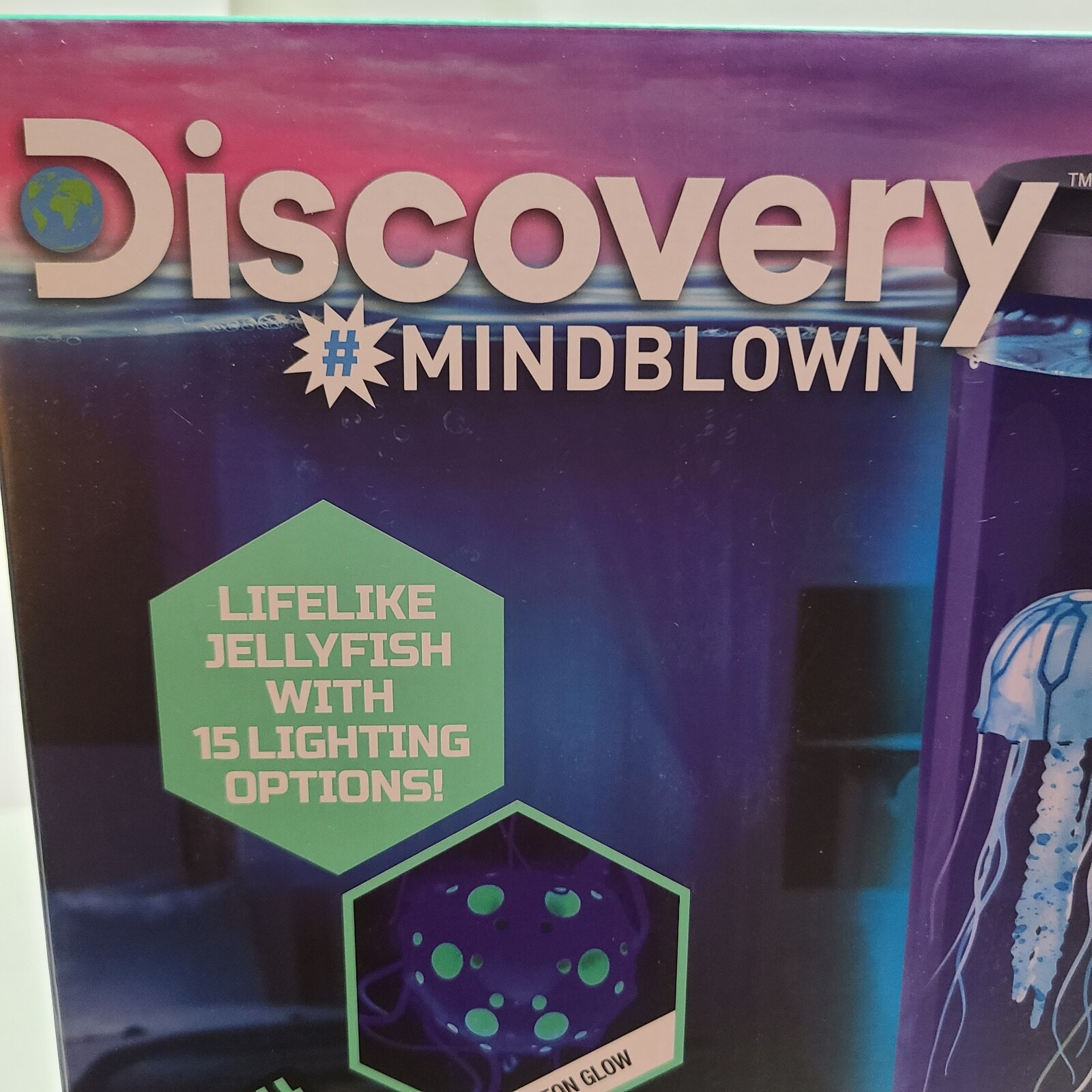 Discovery Mindblown • Jellyfish Aquarium w/Color Morphing Light & Remote Control
