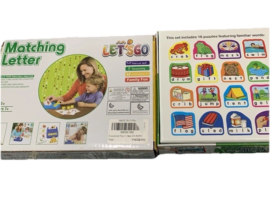 Word Building Games For Toddlers. Lot Of Two. Ages 3+