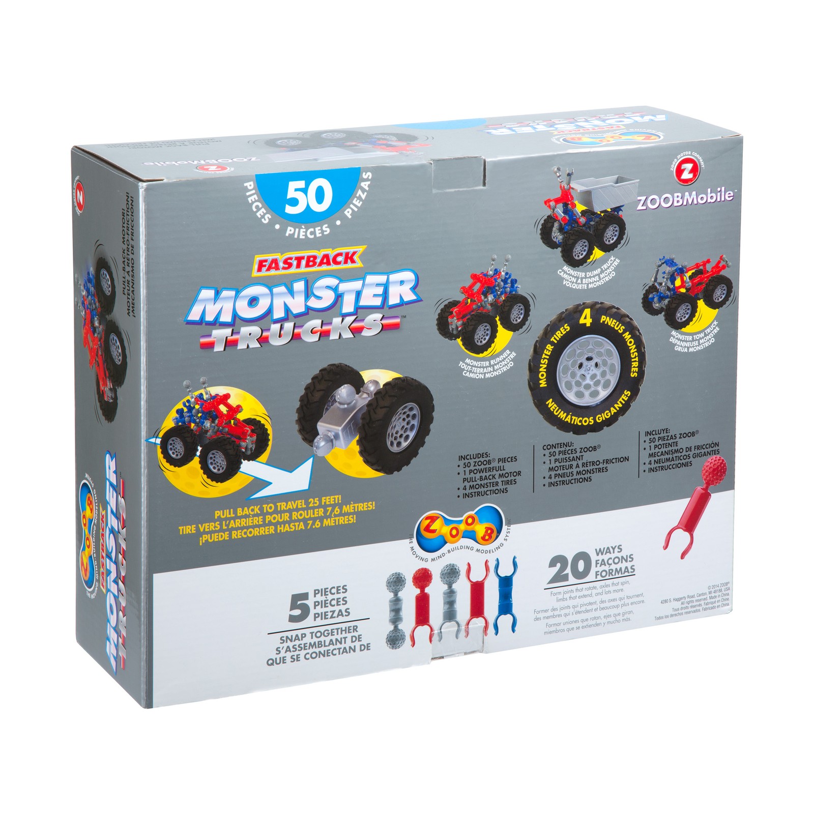 New – ZOOBMobile Fastback Monster Trucks – Ages 6+ | 1+ players