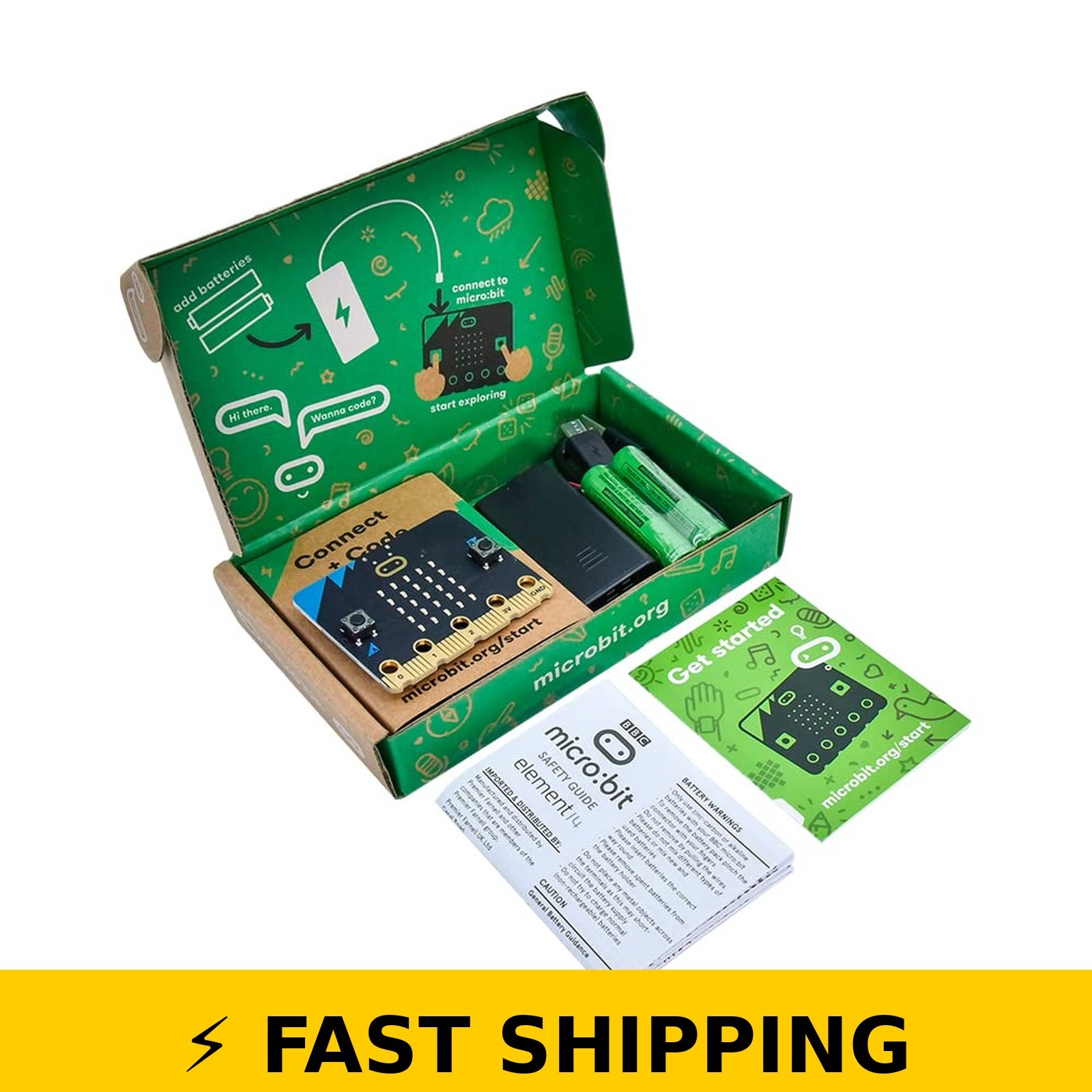 KEYESTUDIO Micro:bit V2 Go Kit – Starter Kit with USB Cable & Guide