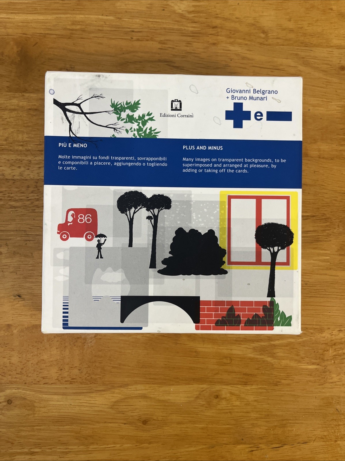 Bruno Munari “PIU E MENO” PLUS AND MINUS Corraini Italy 2008 Cards Rare