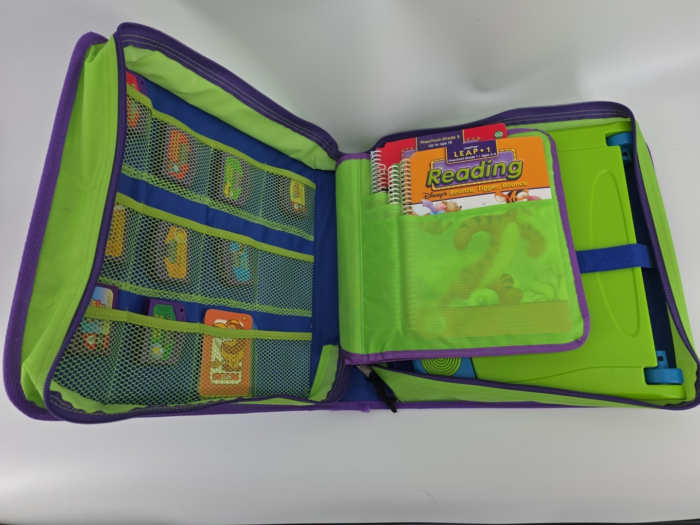 LeapFrog LeapPad Learning x Games & Books LOT + Backpack Carrier Vintage 2001!!