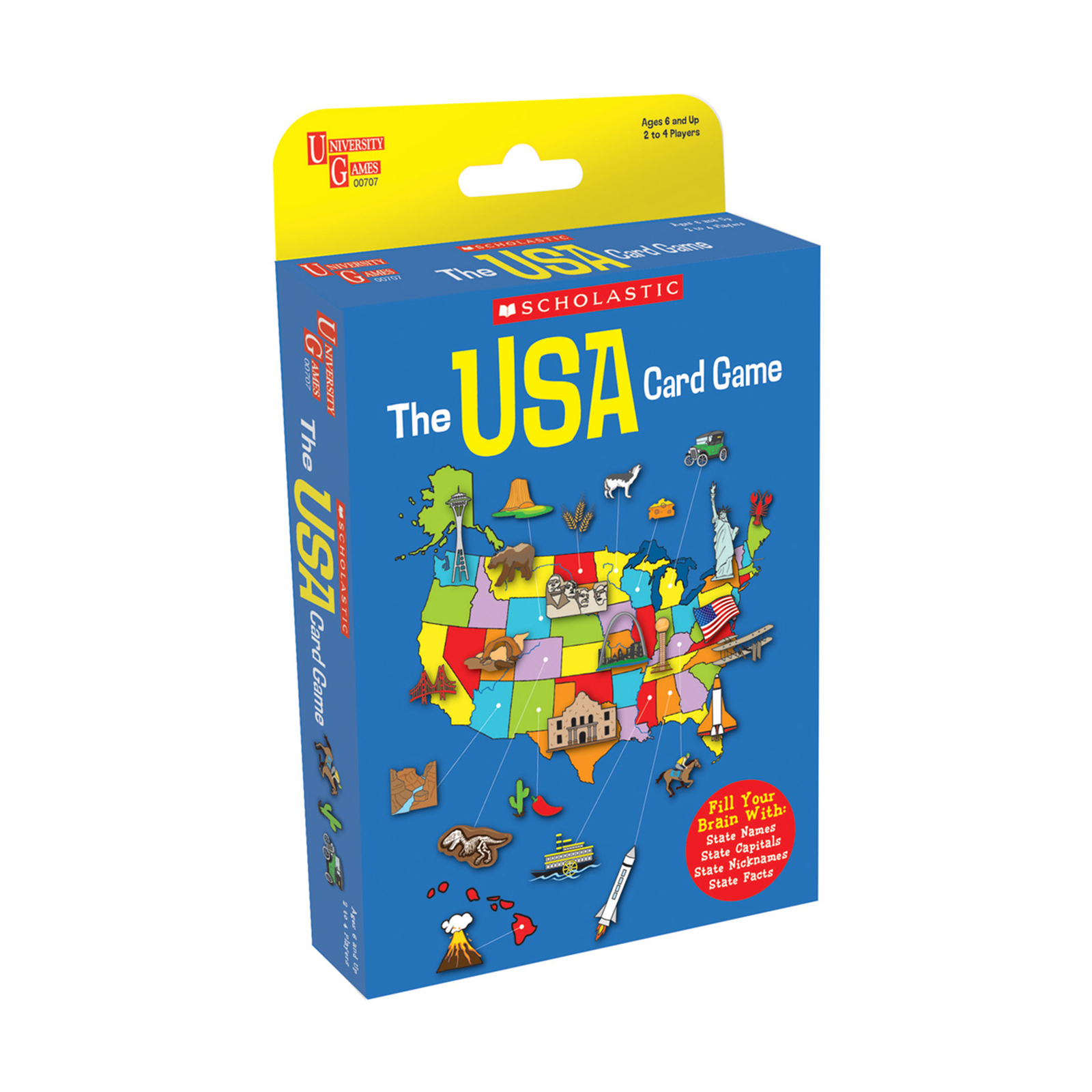 New – University Games Scholastic – The USA Card Game Tuck Box – Ages 6+