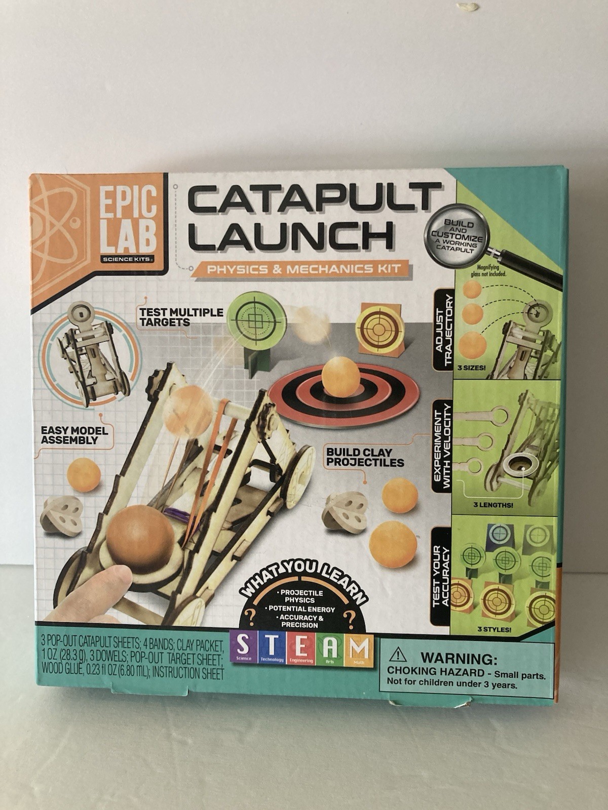 Epic Lab Science Kits Physics & Mechanics Kit Catapult Launch 2021 Brand New