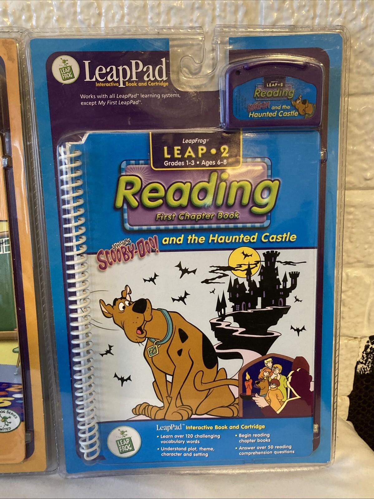 Leapfrog LeapPad Preschool-3rd Interactive Book And Cartridge Lot Of 2 Ages 4-8