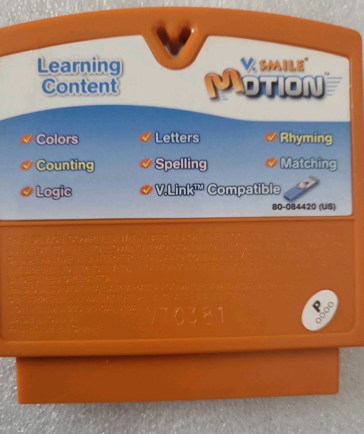 Disney Pixar Toy Story 3 (Vtech V.smile Motion) Cartridge Only