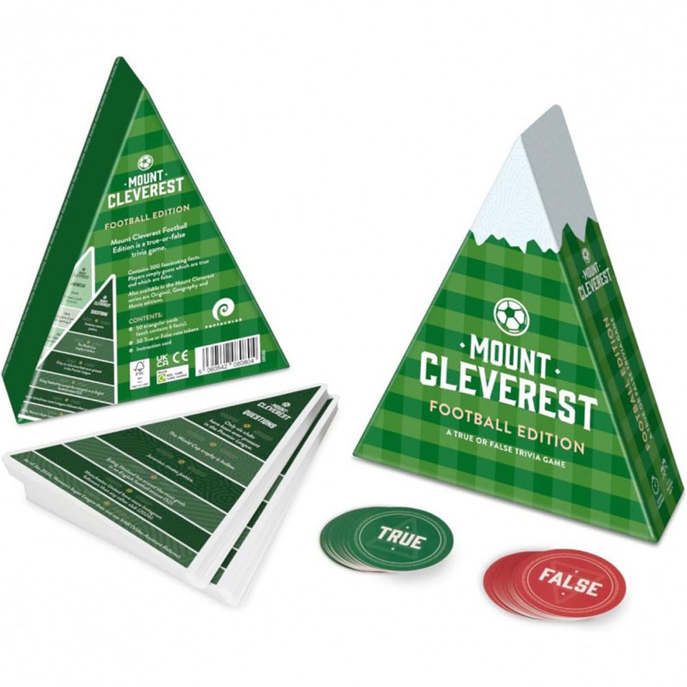MOUNT CLEVEREST – True or False Trivia Game Fun Family Card Game OY